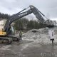 hydraulic hammer breaking rock